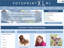 Tablet Screenshot of fotoprintxl.nl